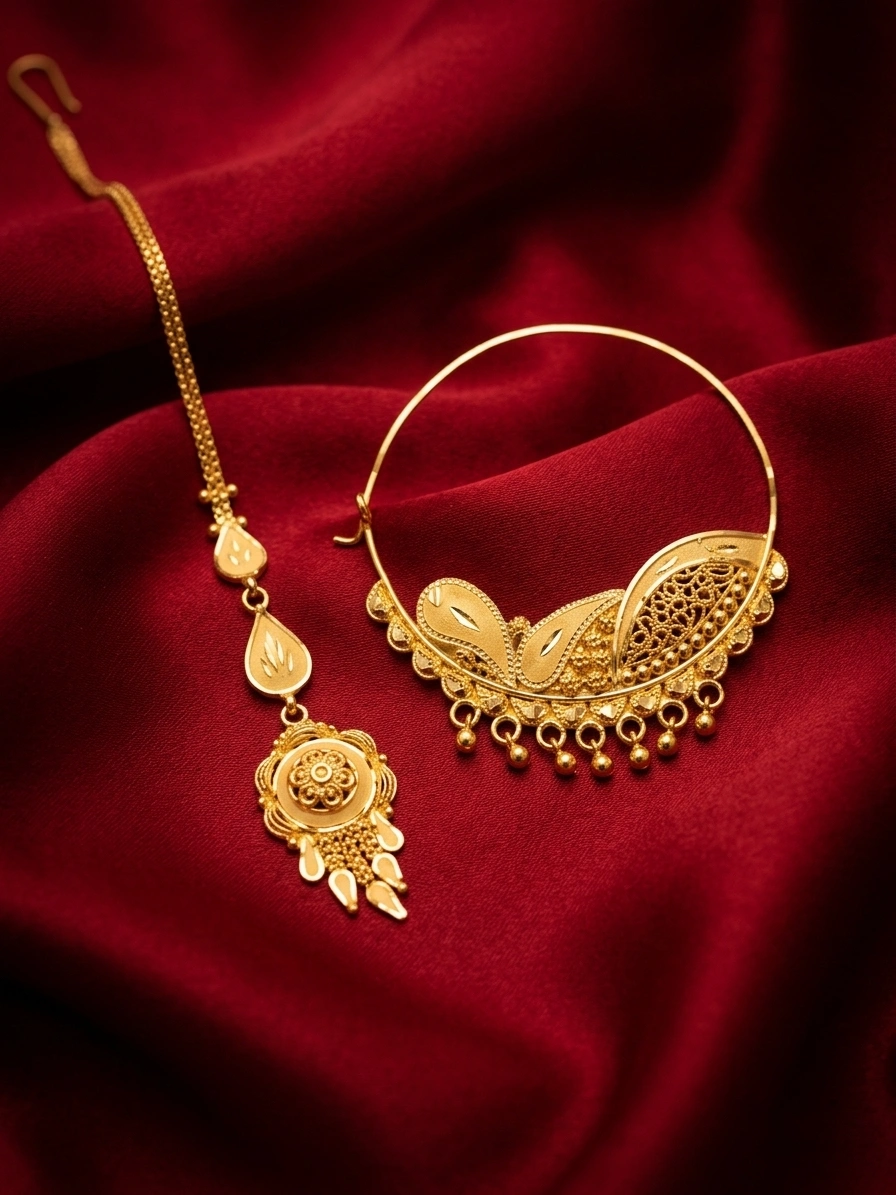 Ornate Gold Maangtikka