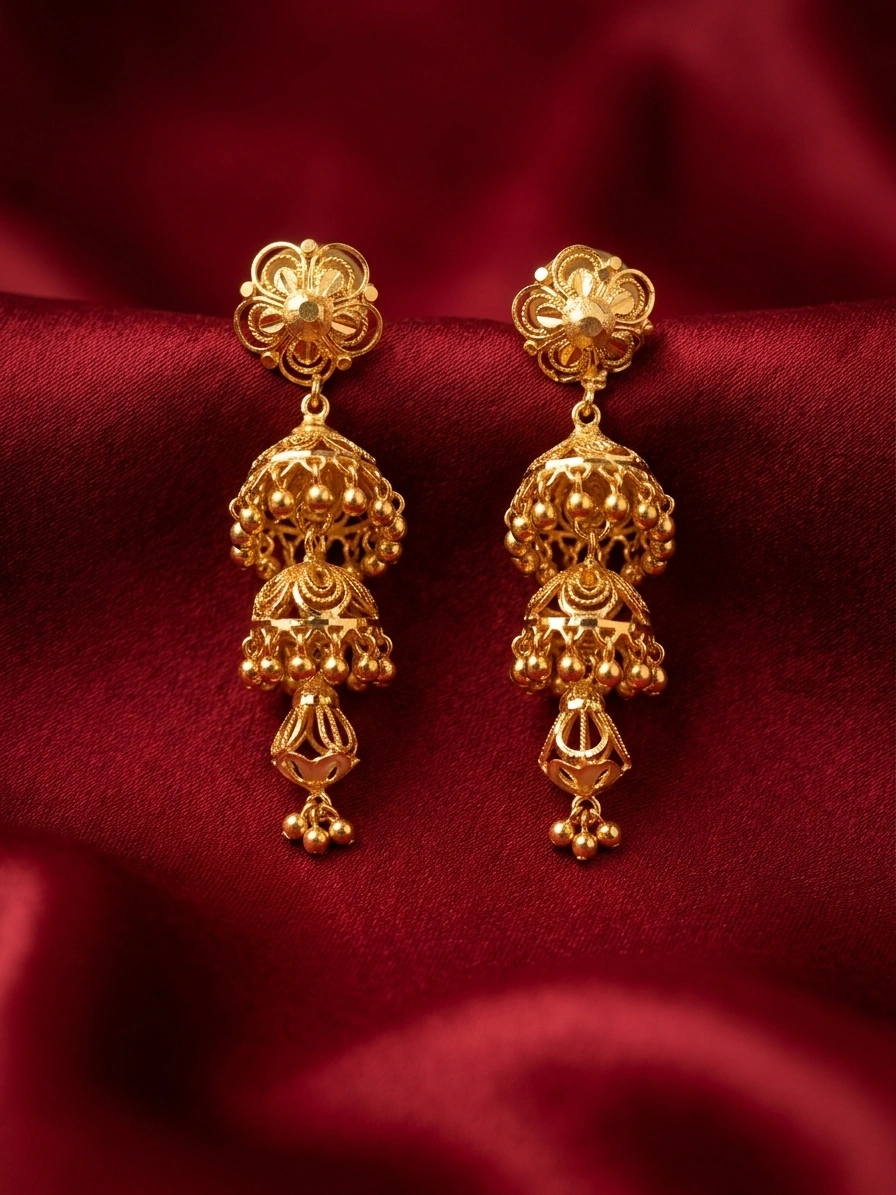 Ornate Gold Earrings