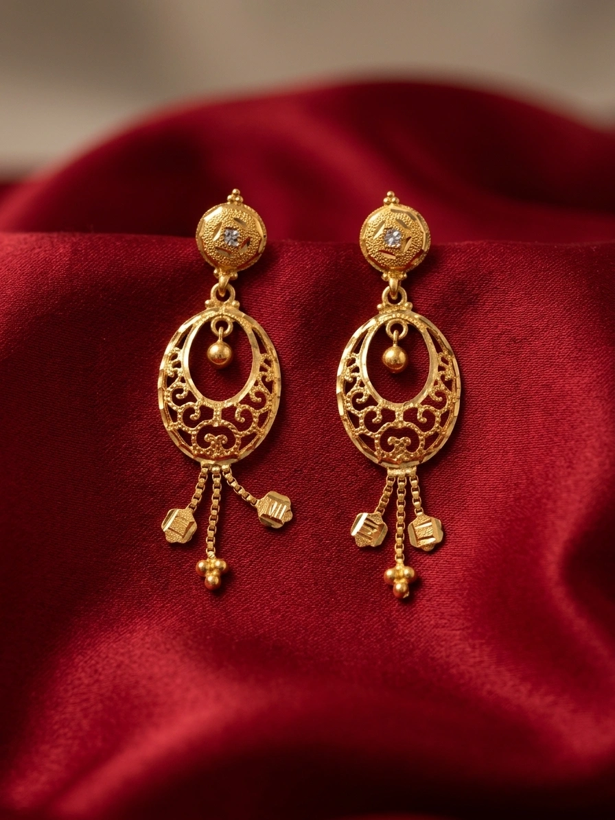 Ornate Gold Earrings